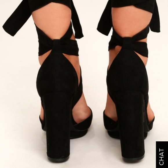 SOLD Lace up heels - Picture 3 of 5